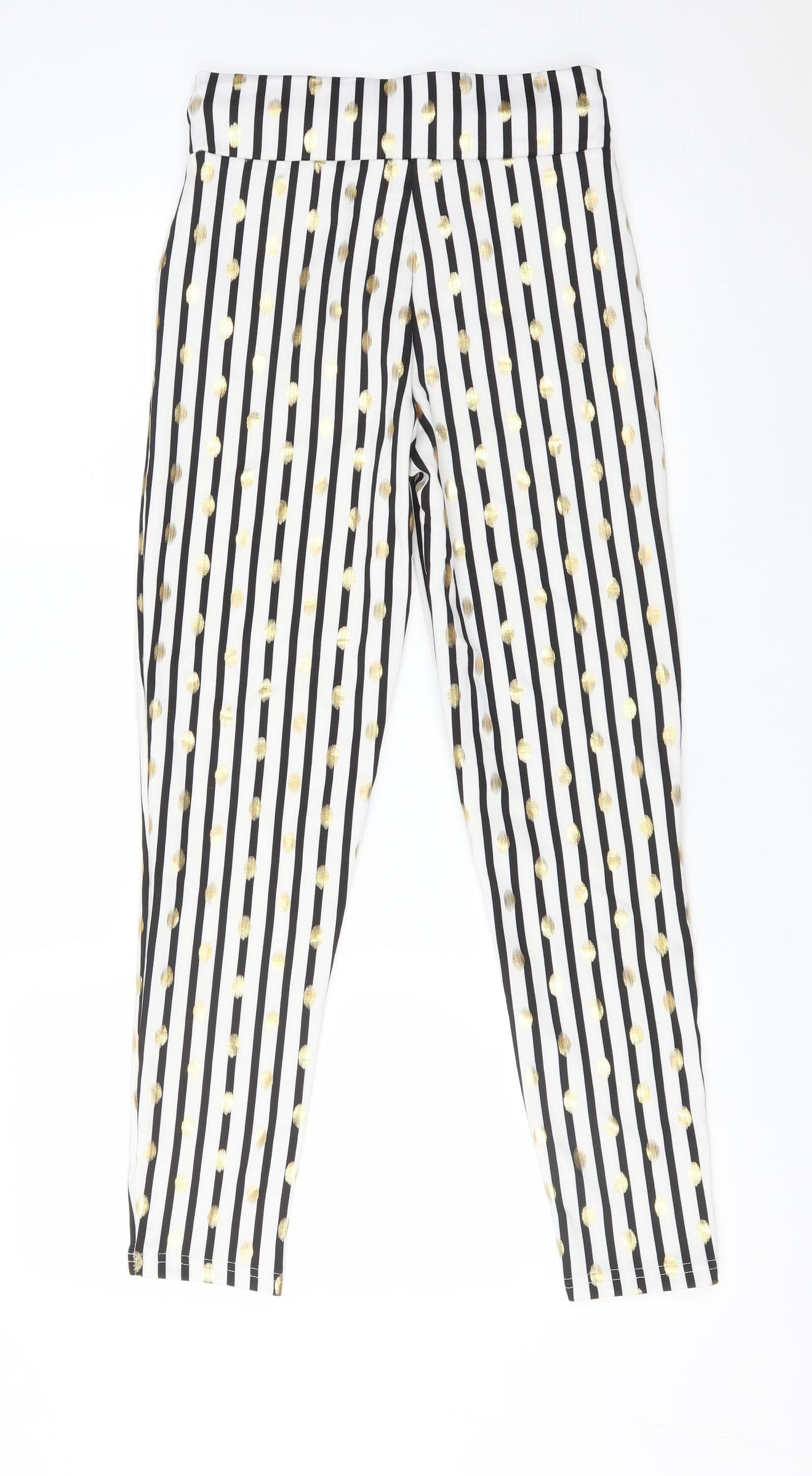 Womens UK Size M Preworn Regular Fit  Multicoloured Trousers