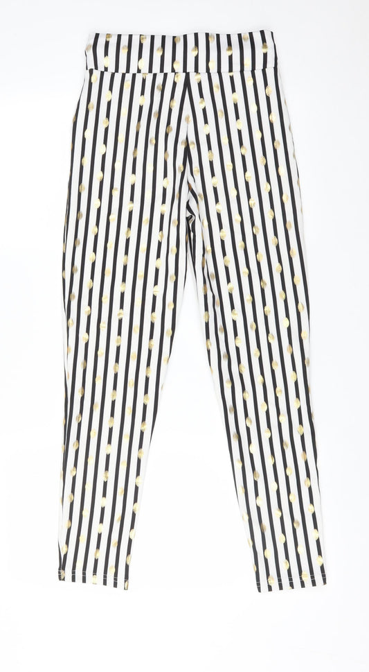 Womens UK Size M Preworn Regular Fit  Multicoloured Trousers