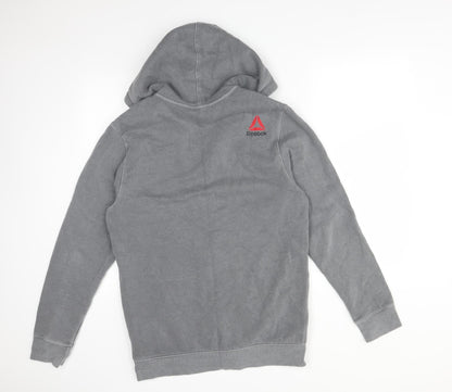 Mens UK Size M Reebok Grey Full Zip Hoodie