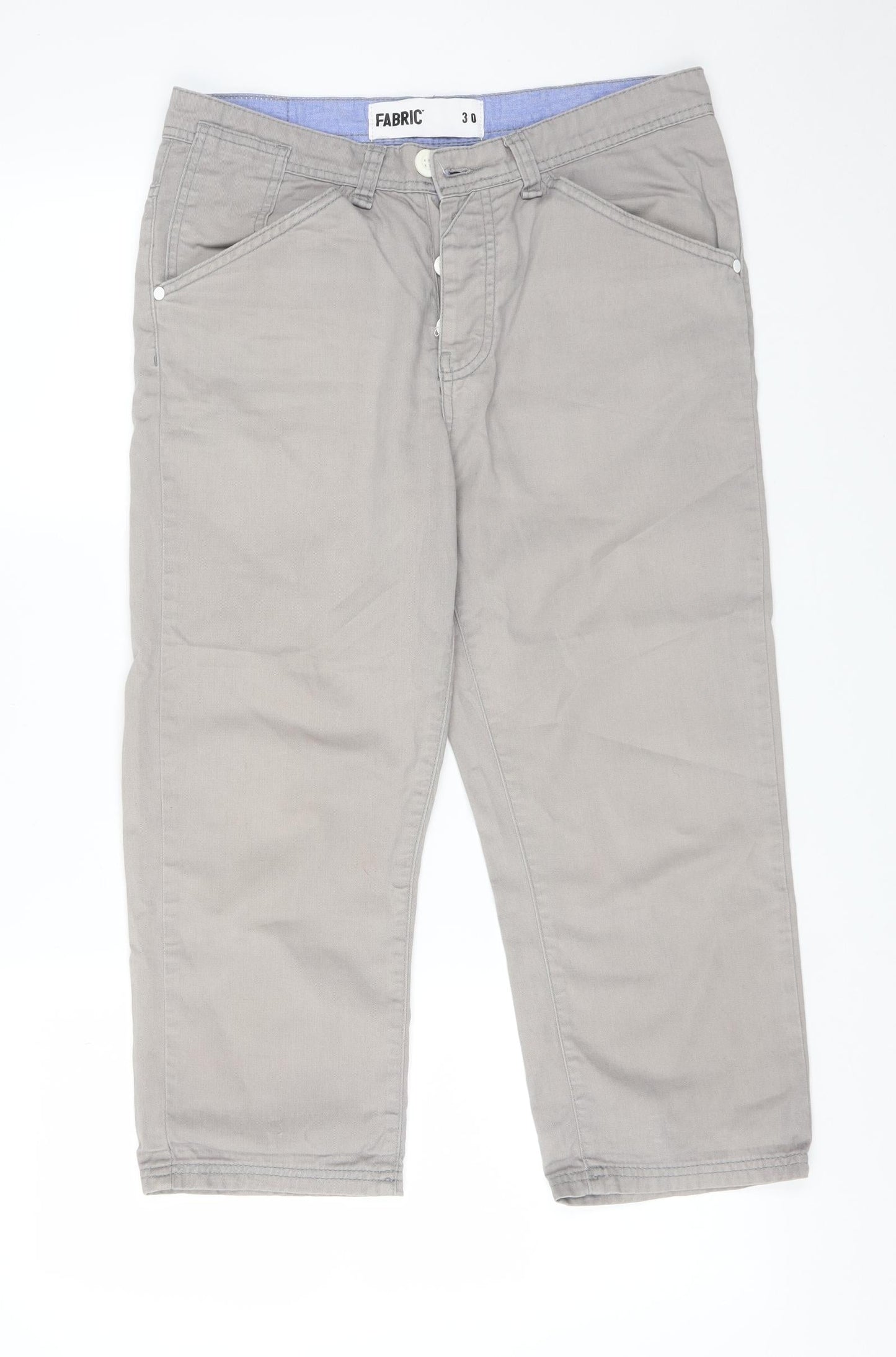 Fabric Mens Grey  Cotton  Jeans Size 30 L21 in Regular