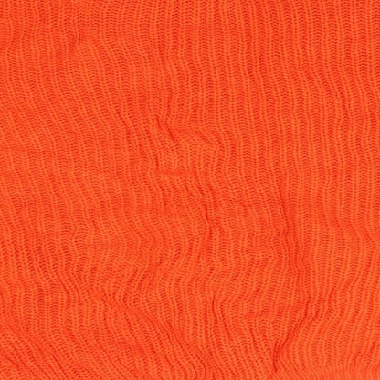 Peacocks Womens Orange  Acrylic Pullover Sweatshirt Size L
