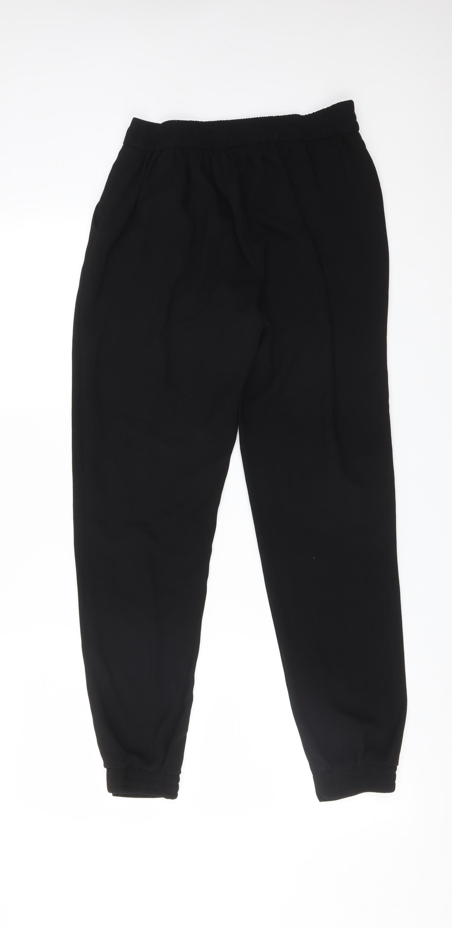 Primark Womens Black  Polyester  Trousers Size 8 L28 in Regular