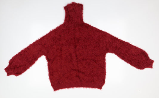 Womens UK Size M QED London Red Pullover Jumper