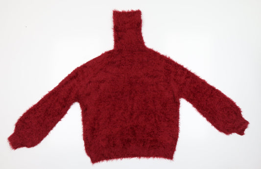 Womens UK Size M QED London Red Pullover Jumper