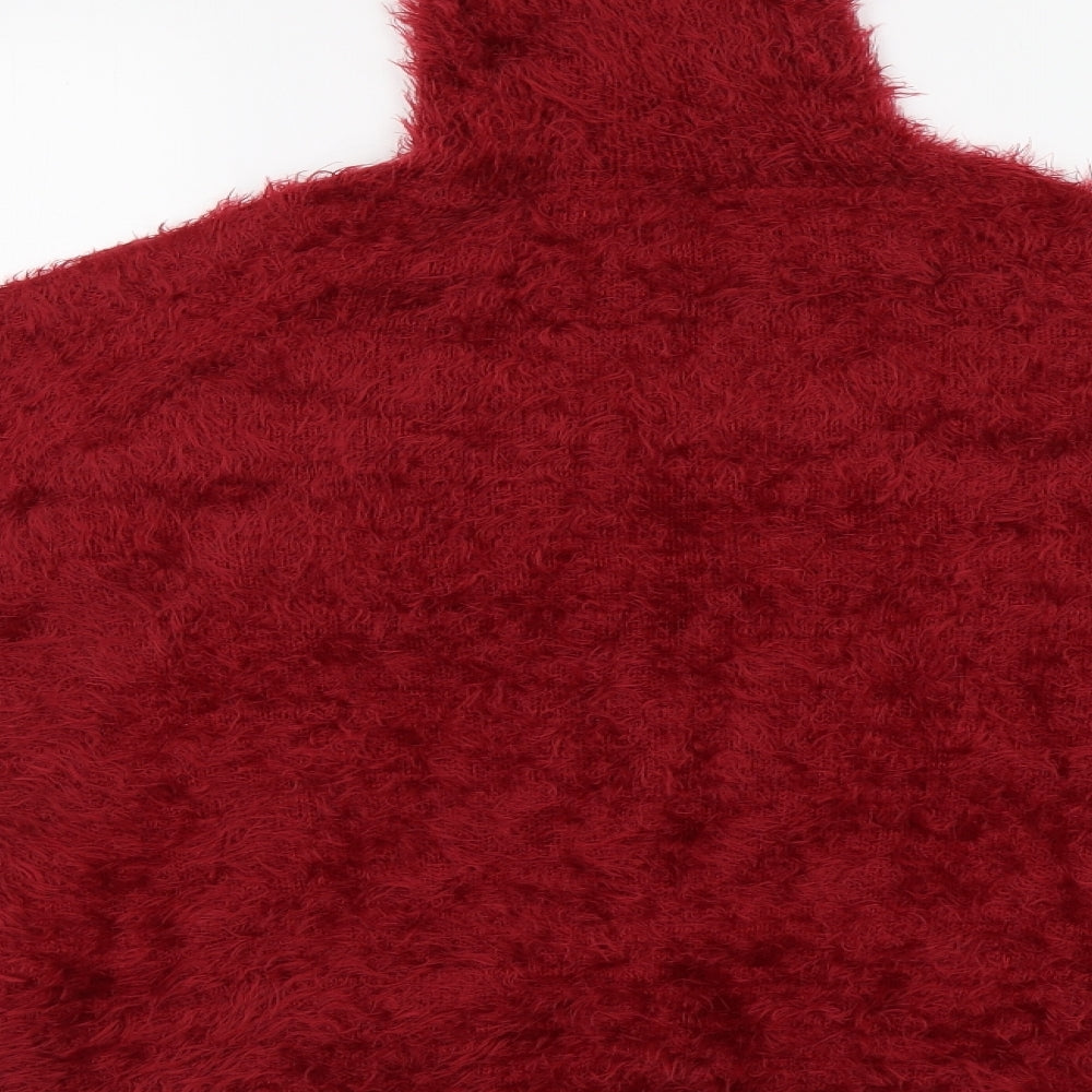 Womens UK Size M QED London Red Pullover Jumper