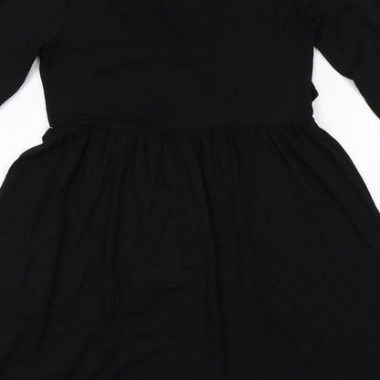 Boohoo Womens Black   A-Line  Size 10  Round Neck