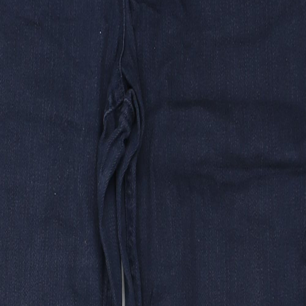 Savoir Womens Blue  Cotton Straight Jeans Size 12 L28 in Regular