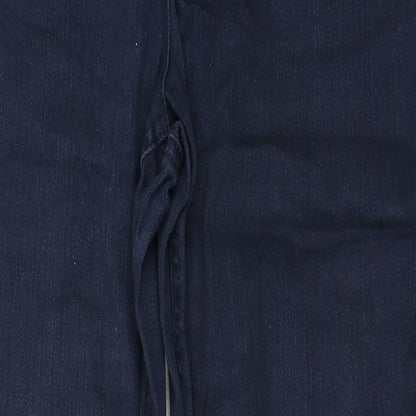 Savoir Womens Blue  Cotton Straight Jeans Size 12 L28 in Regular