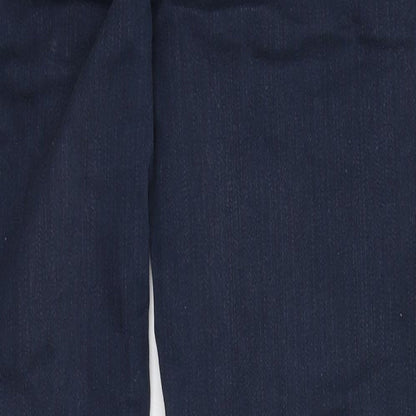 Savoir Womens Blue  Cotton Straight Jeans Size 12 L28 in Regular