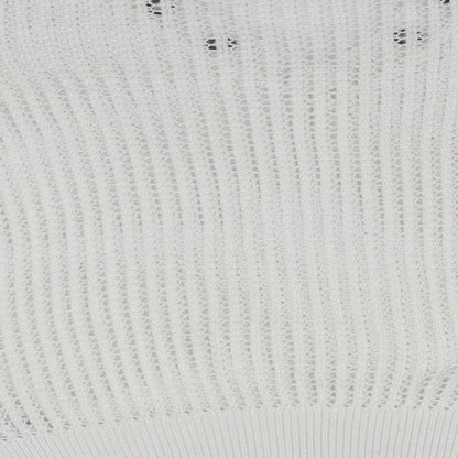 Womens UK Size M Papaya White Pullover Jumper