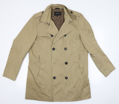 Womens UK Size L River Island Brown Overcoat