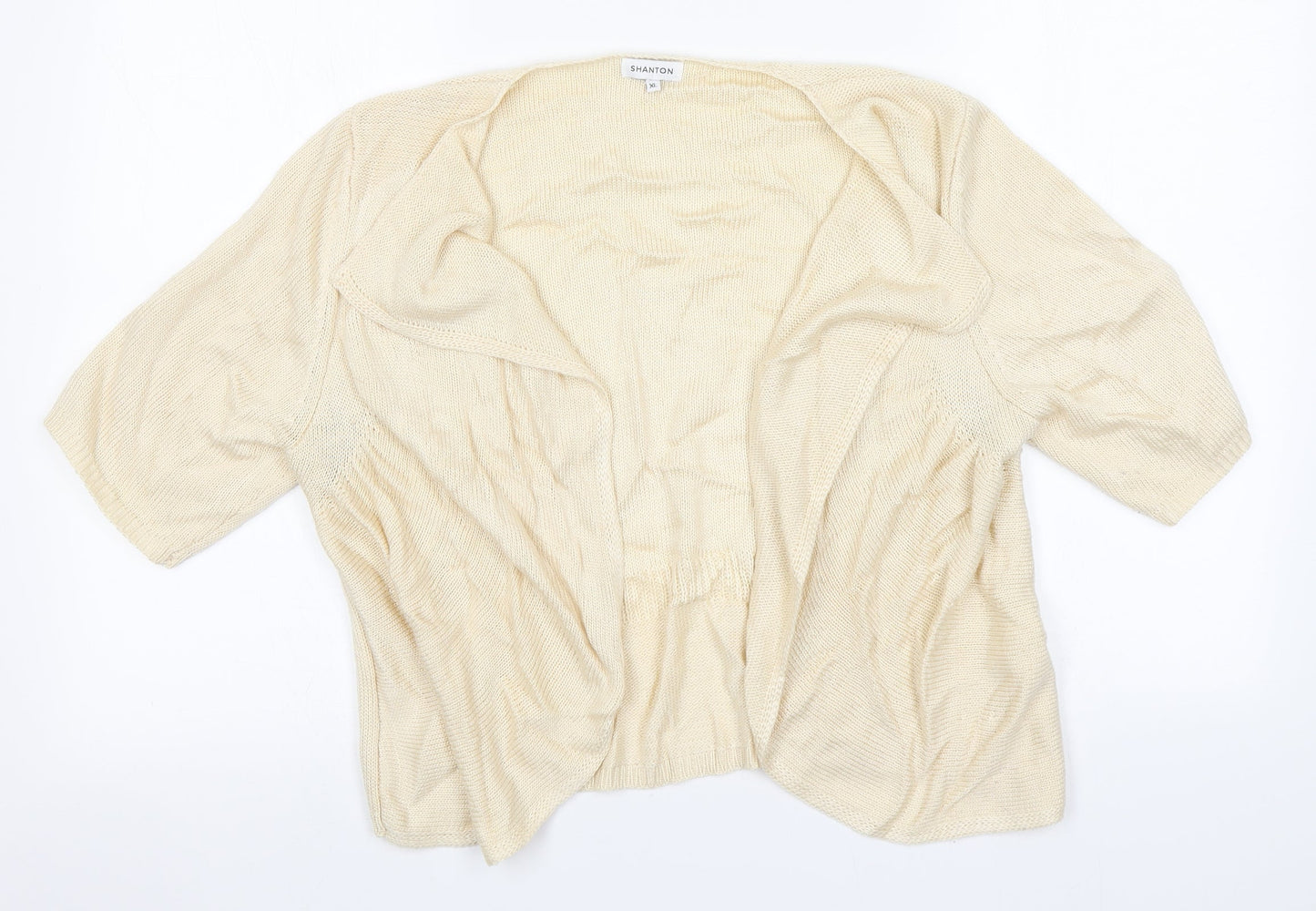 Womens UK Size XL Preworn Ivory Cardigan Jumper