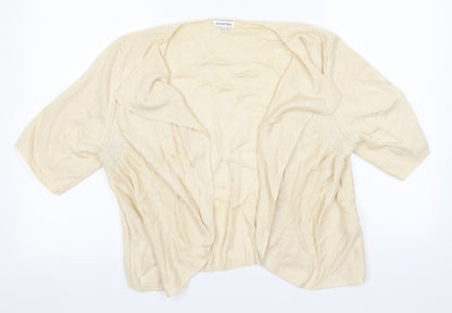 Womens UK Size XL Preworn Ivory Cardigan Jumper