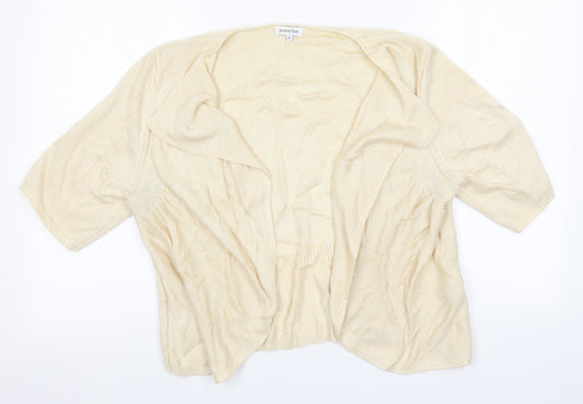 Womens UK Size XL Preworn Ivory Cardigan Jumper