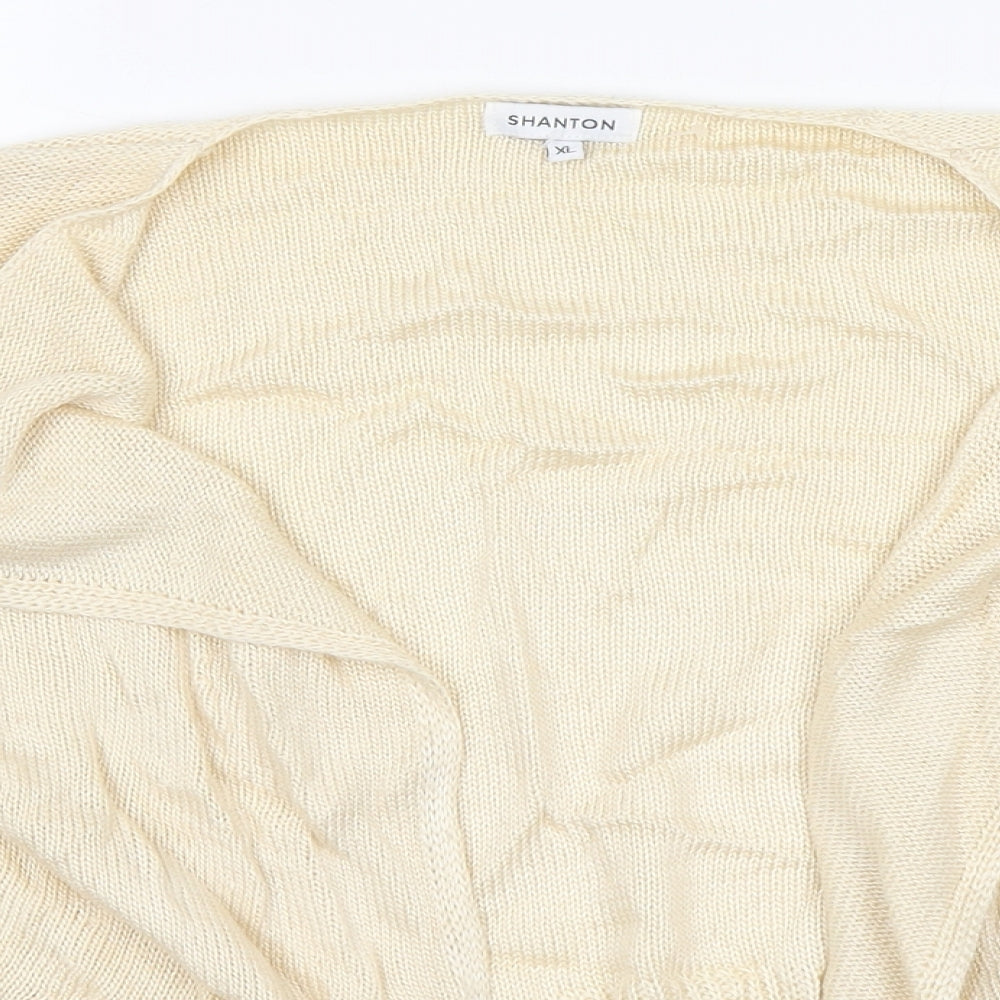 Womens UK Size XL Preworn Ivory Cardigan Jumper