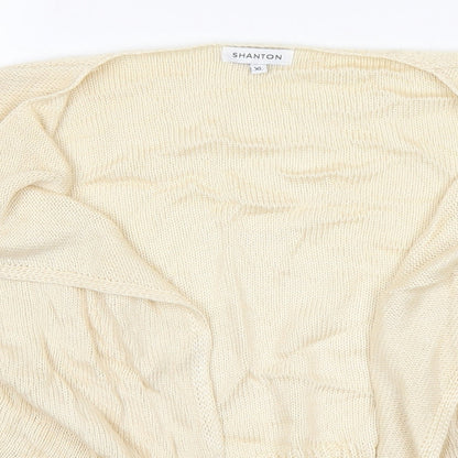 Womens UK Size XL Preworn Ivory Cardigan Jumper