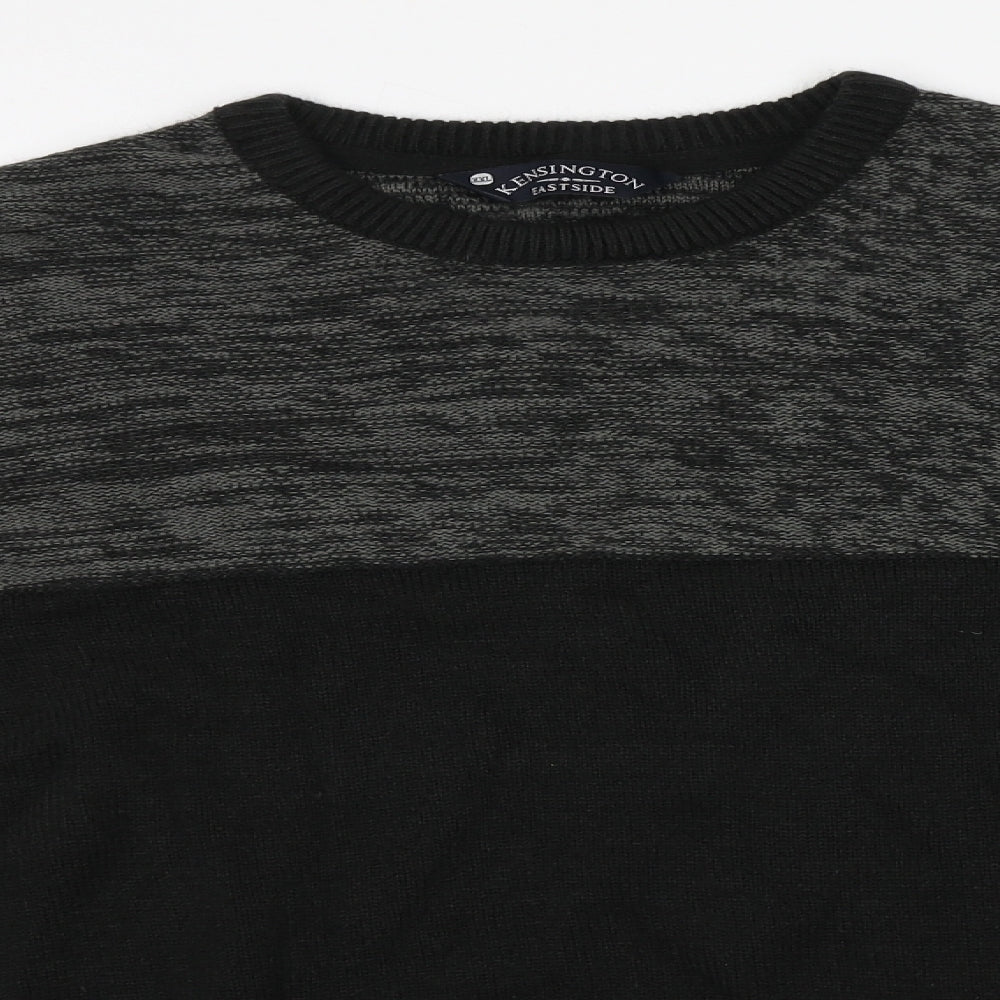 Kensington Mens Brown Round Neck  Acrylic Pullover Jumper Size 2XL