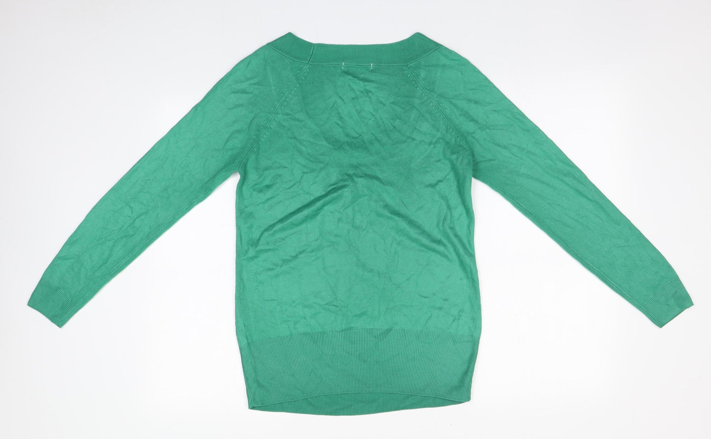 Womens UK Size 10 Preworn Green Pullover Jumper