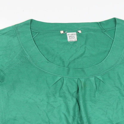 Womens UK Size 10 Preworn Green Pullover Jumper