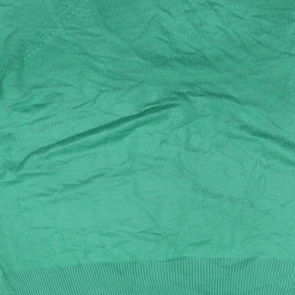 Womens UK Size 10 Preworn Green Pullover Jumper