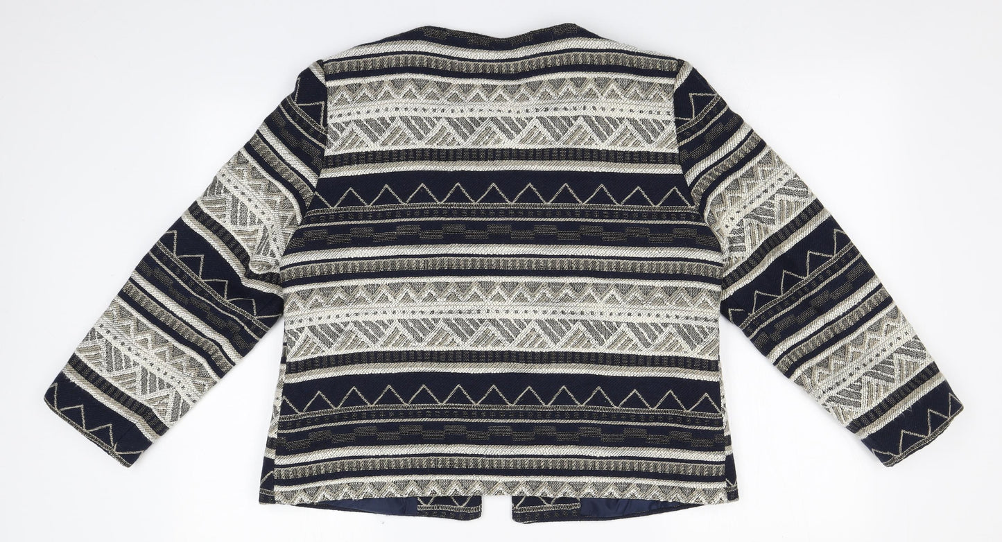 Womens UK Size 14 Bonmarché Blue Cardigan Jumper