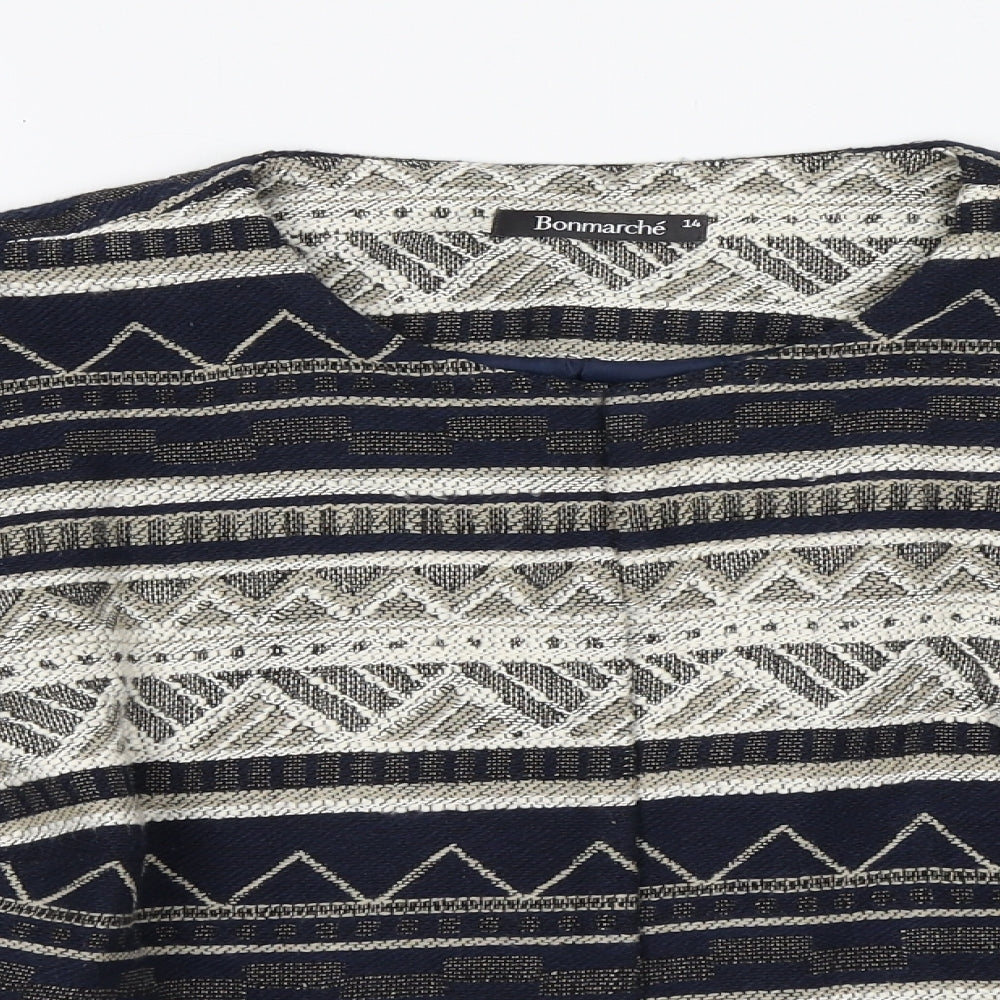 Womens UK Size 14 Bonmarché Blue Cardigan Jumper