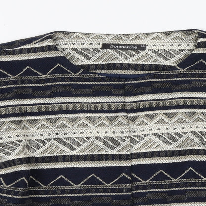 Womens UK Size 14 Bonmarché Blue Cardigan Jumper