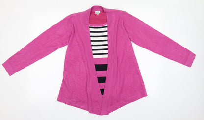 FILAT! Womens Pink Round Neck  Acrylic Pullover Jumper Size S