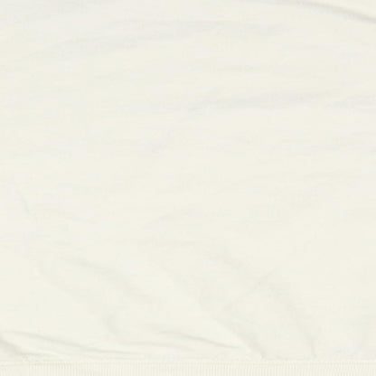 Primark Womens Ivory Round Neck  Cotton Pullover Jumper Size 10