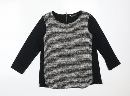 M&S Womens Multicoloured  Viscose Basic T-Shirt Size 10 Round Neck