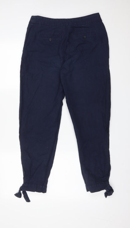 Womens UK Size 8 LAURA  ASHLEY Regular Fit  Blue Trousers