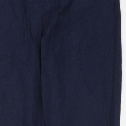 Womens UK Size 8 LAURA  ASHLEY Regular Fit  Blue Trousers