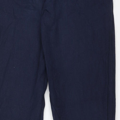 Womens UK Size 8 LAURA  ASHLEY Regular Fit  Blue Trousers