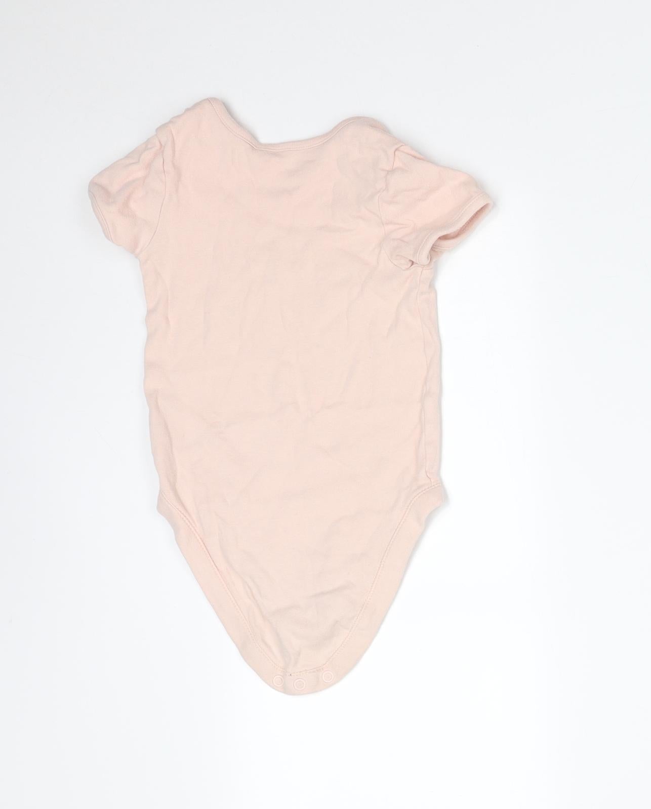 George Girls Pink  Cotton Bodysuit One-Piece Size 2-3 Years   - DISNEY MINNIE MOUSE