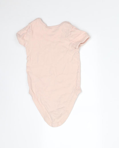 George Girls Pink  Cotton Bodysuit One-Piece Size 2-3 Years   - DISNEY MINNIE MOUSE