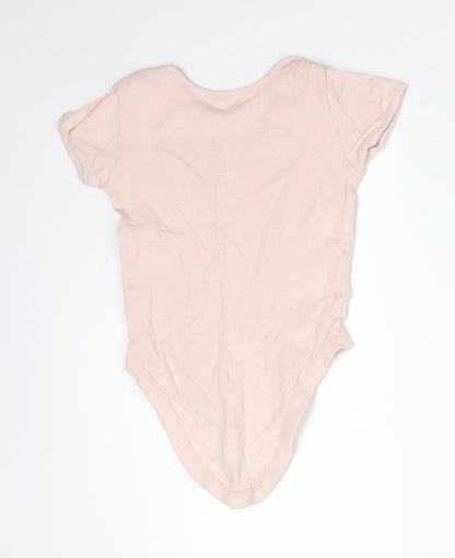 George Girls Pink  Cotton Bodysuit One-Piece Size 2-3 Years   - DISNEY MINNIE MOUSE