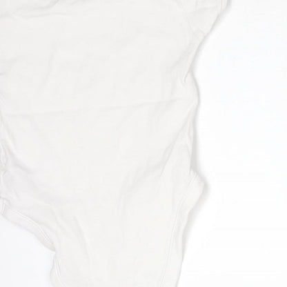 George Girls White  Cotton Bodysuit One-Piece Size 2-3 Years   - BE YOUR OWN KIND OF GORGEOUS