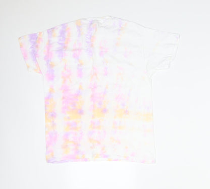 Fruit of the Loom Girls Multicoloured  Cotton Basic T-Shirt Size 9-10 Years Round Neck