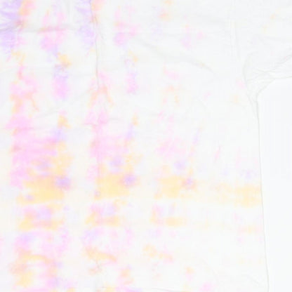 Fruit of the Loom Girls Multicoloured  Cotton Basic T-Shirt Size 9-10 Years Round Neck