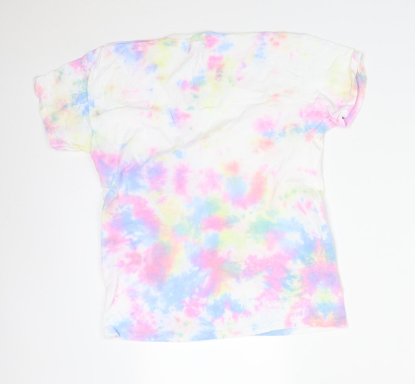 Fruit of the Loom Girls Multicoloured  Cotton Basic T-Shirt Size 9-10 Years Round Neck