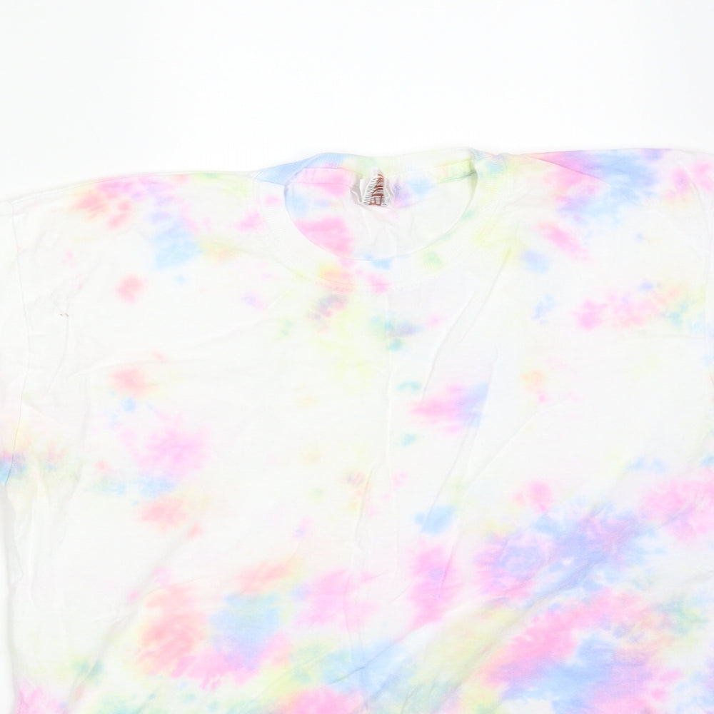 Fruit of the Loom Girls Multicoloured  Cotton Basic T-Shirt Size 9-10 Years Round Neck