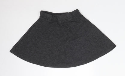 TU Girls Grey  Polyester Skater Skirt Size 5 Years  Regular