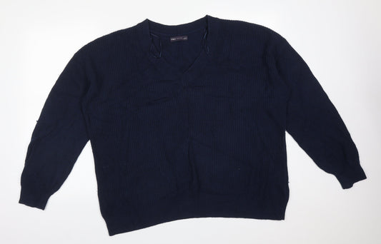 Mens UK Size L M&S Blue Pullover Sweatshirt