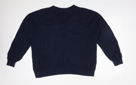 Mens UK Size L M&S Blue Pullover Sweatshirt