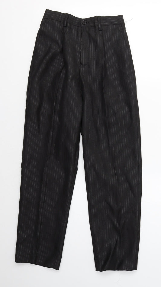 K. R. Collection Boys Black  Polyester Dress Pants Trousers Size 9 Months  Regular