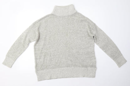 Womens UK Size M New Look Grey Pullover Jumper