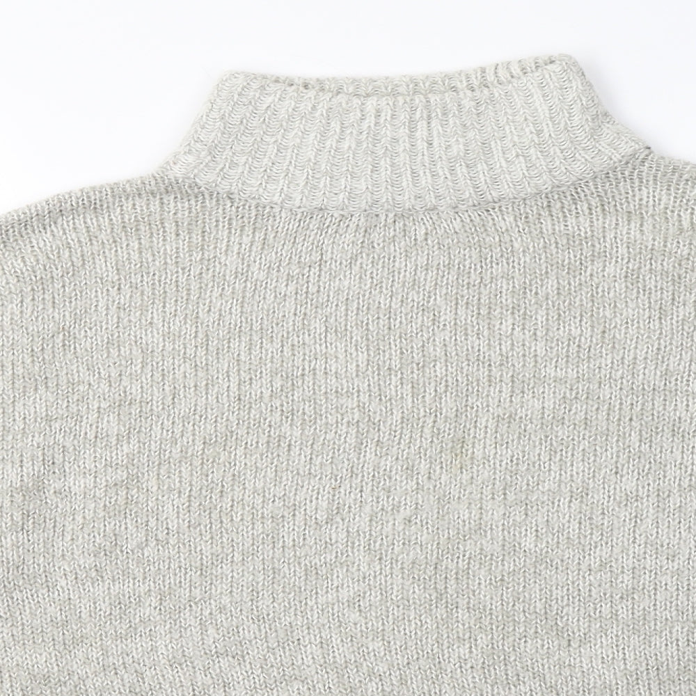Womens UK Size M New Look Grey Pullover Jumper