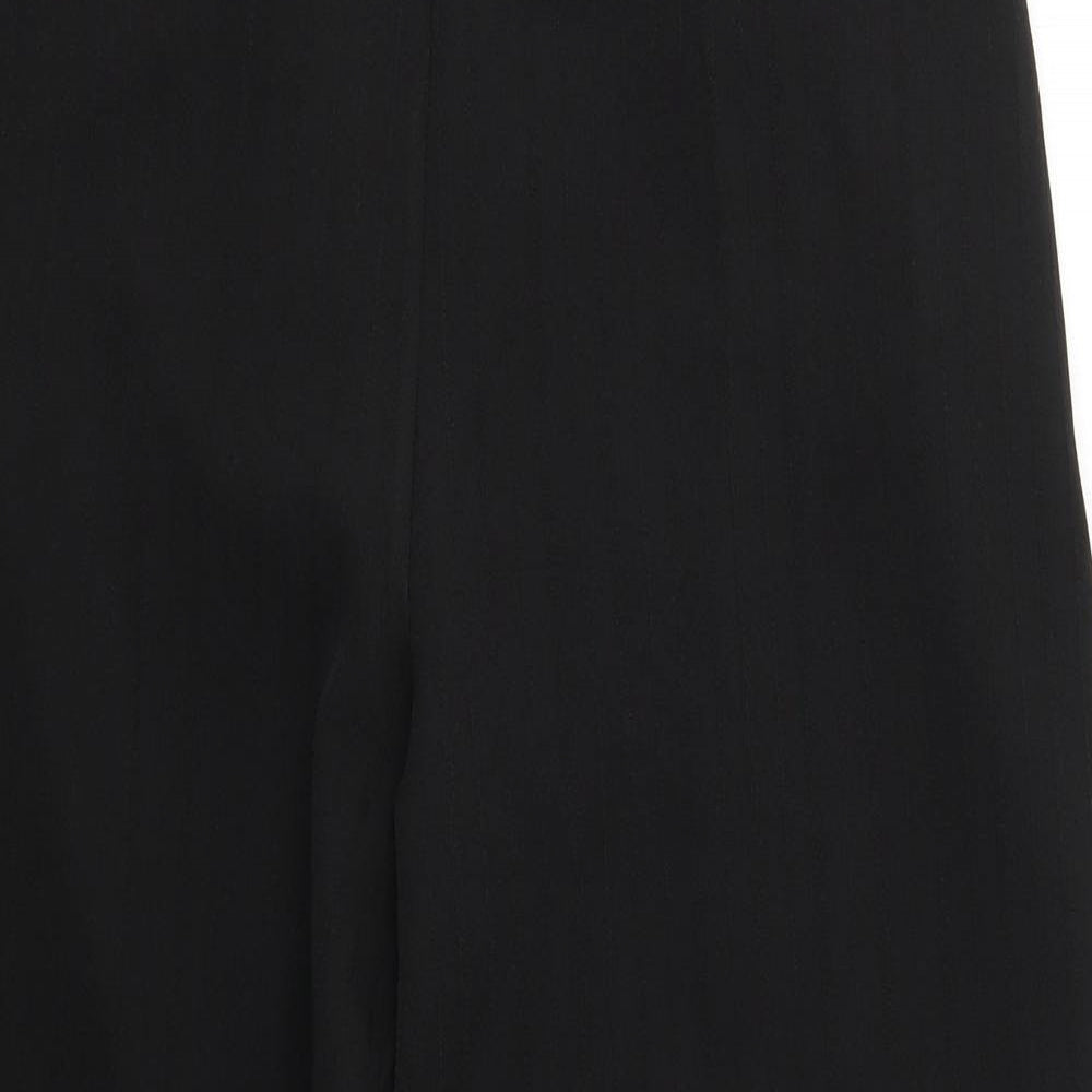 Womens UK Size 22 Emma Collection Regular Fit Cropped Black Trousers