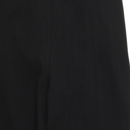 Womens UK Size 22 Emma Collection Regular Fit Cropped Black Trousers