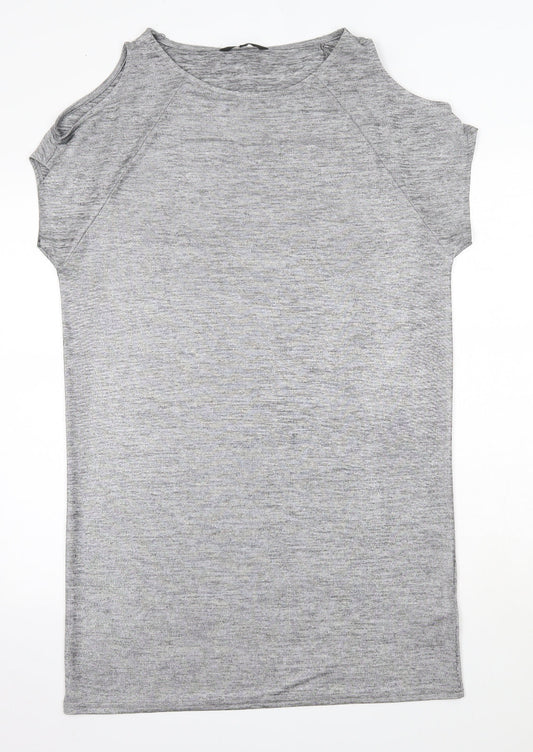 NEXT Womens Grey  Polyester A-Line  Size 12  Round Neck